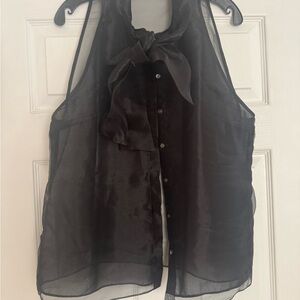 Black Sheer Women's Top